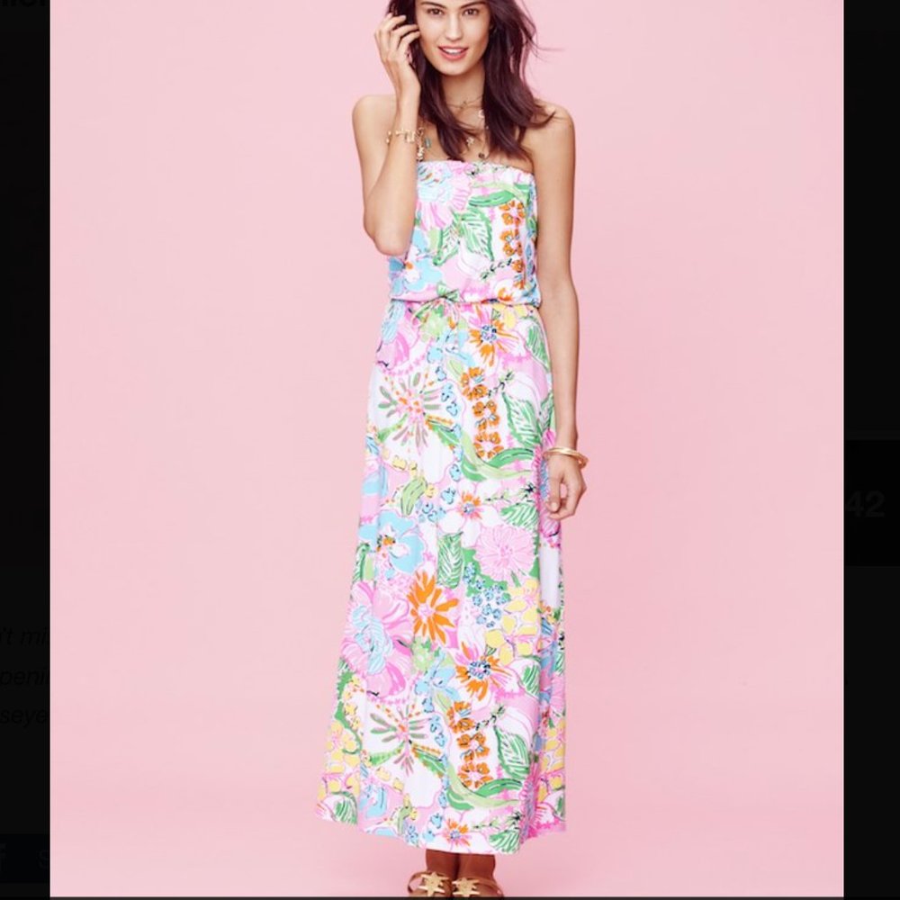 Lilly Pulitzer for Target | Women's Maxi Dress | Nosey Posey | Size Small